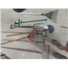 Image 2 : 9 Yard Tools- Rakes, Hoe, Fork, Weed Picker, Tree Branch Cutter