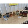 Image 1 : 7 Oil Tins - ESSO , Texaco, Quaker State, Plus