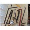 Image 2 : Saws, Hammers, Nail Pullers, Squares, Wrenches, Bars, Tape Measurer Plus More