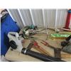 Image 3 : Craftsman Elec Yard Blower, Elec Weedeater, 2 Hatchets, Axe, Plus More