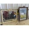 Image 1 : 2 Antique Mirrors 1) 22" x 28" & 1) 24" x 24"