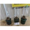 Image 1 : 3 Railway Coal Oil Lamps- Embossed CN