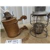 Image 3 : (TP) 3 Railway Lamps - 2) Wall Mount & 1) Lantern