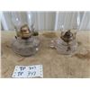 Image 2 : (TP) 3 Coal Oil Lamps 1) Finger 1) Wall Mount & 1) Regular