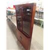 Image 2 : Corner Mahogany China Cabient 68"x 34" Up to 19"