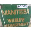 Image 2 : Manitoba Wildlife Management Sign 12" x 14"