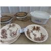 Image 2 : Breadbox, Corningware, & Old Dishes