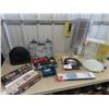 Image 1 : 18 Volt Cordless Drill, Clock, Spice Shelving Light Fixture, Plus More