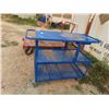 Image 1 : Metal Portable Shop Cart 3 Tier 40" 54"W 22"D