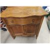 Image 2 : Wash Stand w Harp , Serpentine Drawer 31"H 30"W 21" D