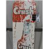 Image 2 : Metal Embossed Orange Crush Sign White Painted on It 9" x 35"