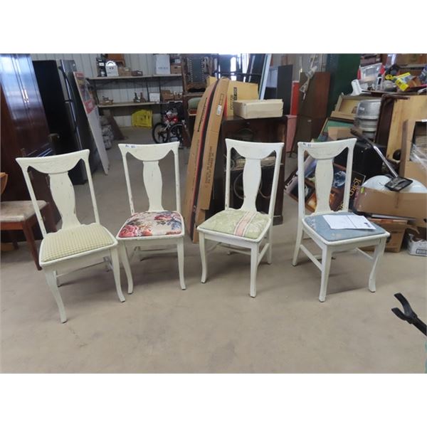 4 Painted Dining Room Chairs