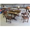 Image 1 : Dining Room Table & 6 Chairs- 42" x 48" - Plus 3 - 8" Leaves