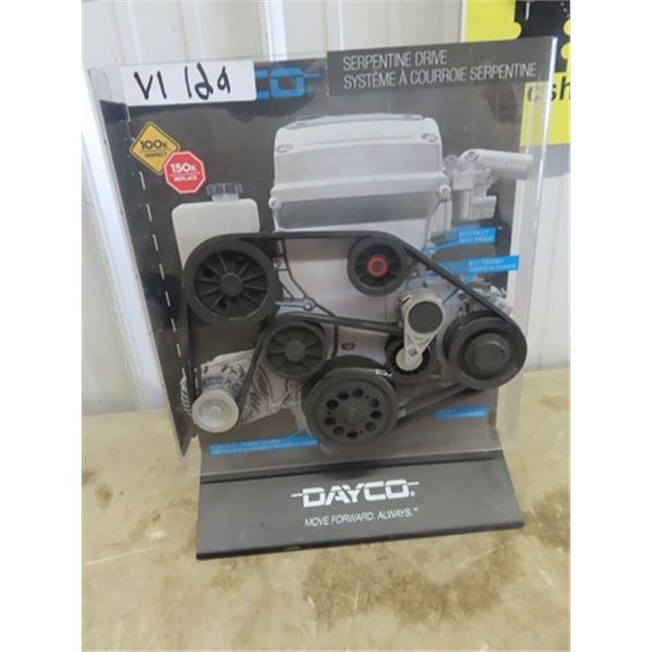 Dayco 3 D Counter V Belt Display 16" x 13"