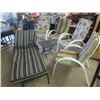 Image 1 : 4 Patio Chairs, &  Lounger