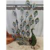 Image 2 : Wooden Goose Ornament & Beautiful Peacock Wall Ornament 26" x  16"