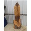 Image 1 : Wooden Carved Feather 40" H