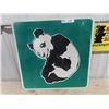 Image 1 : Metal Panda Zoo Sign 24" x 24"