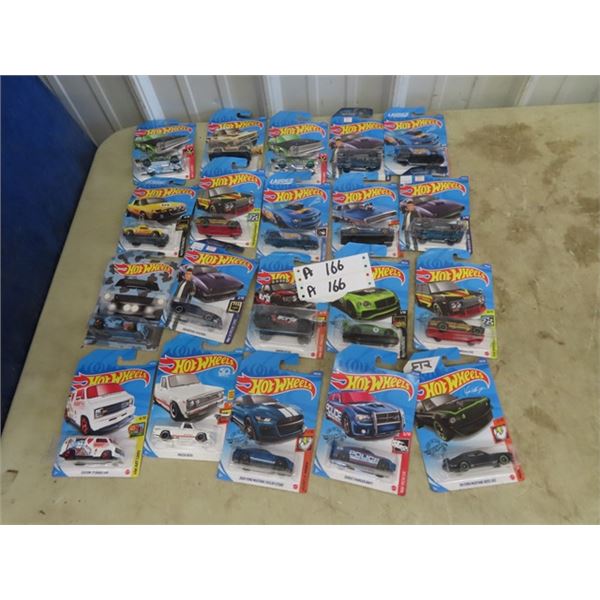 20 New Hot Wheels In Packages