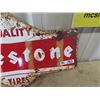 Image 3 : Metal Firestone Sign 17" x 29"