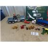 Image 3 : Holiday Train Set In Box, Nylint Tow Truck, Tractors & Cars Plus