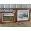 Image 1 : (LY) 2 Paintings on Canvas Both By Julie Harris 1) Swathing Time in Winnipegosis 18" x 24" & 1) Boat