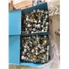 Image 3 : 3 Metal Bins, Full of Used Door Knobs, & Screws & Elec Grinder