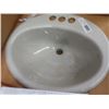 Image 2 : New Kohler Drop In Cast/Enamel Bathroom Sink (Color is ICe Grey)