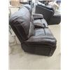 Image 2 : Reclining Leather Couch- Theatre Style