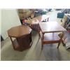 Image 1 : (IR) 3 Pc Coffee Table Set - Table 17"x 59" x 24" End Table 24" x 22" x 22" , Table 22" x 24" RD ish