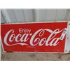 Image 2 : 2 Coke Signs 1) Metal 10' X 22" & 1) Plastic 19" X 22" & Wooden Perth's Sign 16" X 24"