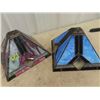 Image 2 : 2 Stained Glass LIght Shades, 2 Stained Glass Lam Tiffany Style