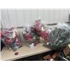 Image 1 : (IR) New Cond 4 Bags Christmas Decorations Wreaths, Flowers Plus More!