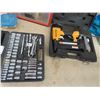 Image 2 : (J) Mastercraft Cordless Drill- 18 Volt, Bostich Air Nailer  & Socket Set Plus