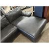 Image 2 : Leather Sectional - 2 Pcs - Some Wear on One Seat