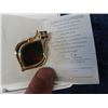 Image 1 : (IR) 14K Gold Ammolite Pendant - New in Box & Pamphlet