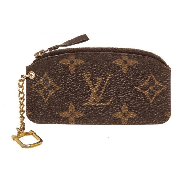 Louis Vuitton Brown Monogram Vintage Pochette Cles Wallet