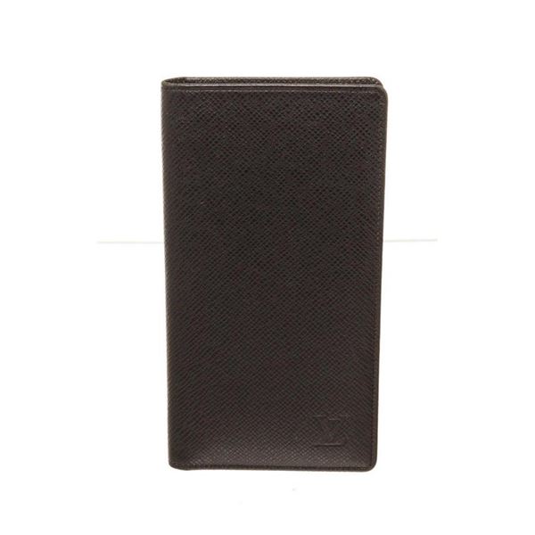 Louis Vuitton Black Leather Long Card Wallet