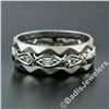 Image 2 : Antique 14kt White Gold 0.20 ctw Diamond 7mm Eternity Band Ring