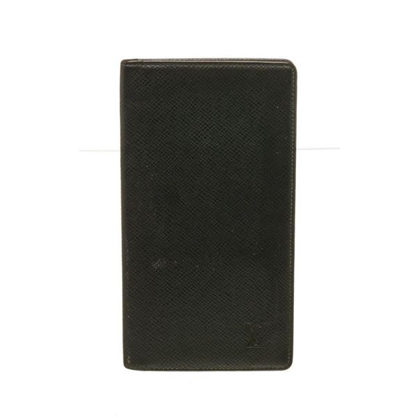 Louis Vuitton Black Leather Long Card Wallet