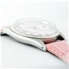 Image 9 : Rolex Stainless Steel Pink Diamond 36MM Datejust Wristwatch With Pink Leather St
