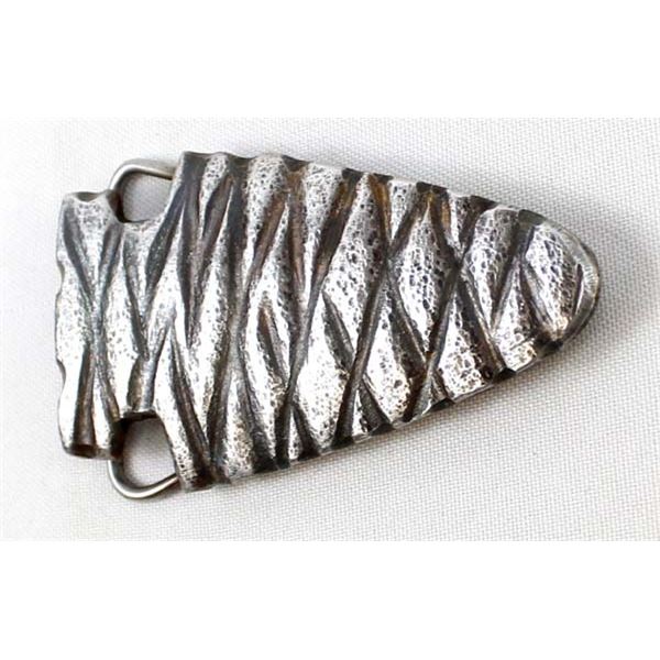 Pewter Arrowhead Shaped Belt Buckle