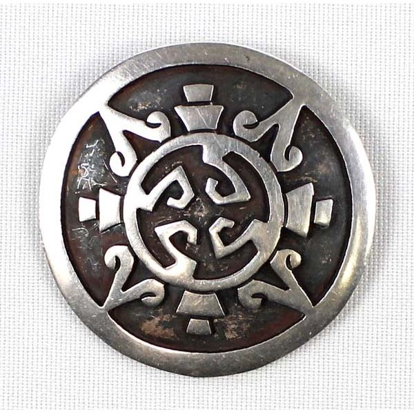 Vintage Taxco Sterling Silver Pin Pendant