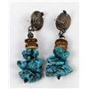 Image 2 : Turquoise Nugget & Bead Earrings