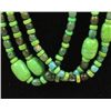 Image 2 : 3 Strand Turquoise & Gaspeite Bead Necklace