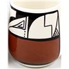 Image 2 : 2 Native American Ute Glazed Ceramic Pottery Cups