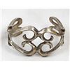 Image 2 : Navajo Old Pawn Sterling Sandcast Bracelet