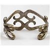 Image 5 : Navajo Old Pawn Sterling Sandcast Bracelet