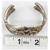 Image 7 : Navajo Old Pawn Sterling Sandcast Bracelet