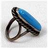 Image 5 : Vintage Navajo Sterling Turquoise Ring, Size 4.5